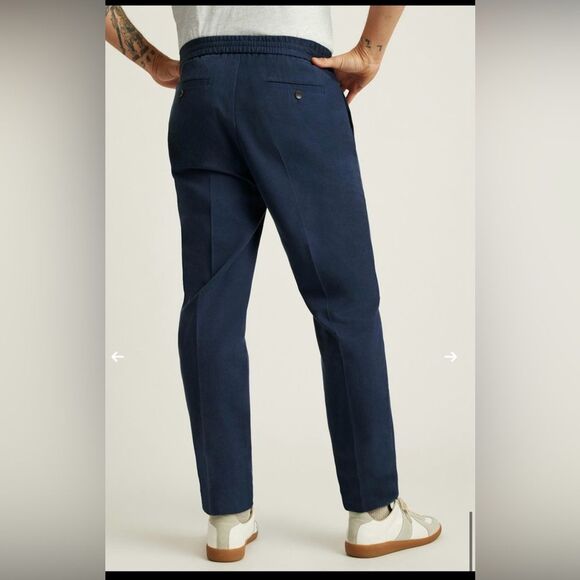 Bonobos Nordstrom Weekend Wanderer Cotton Pant in Navy - Size L - Picture 2 of 7